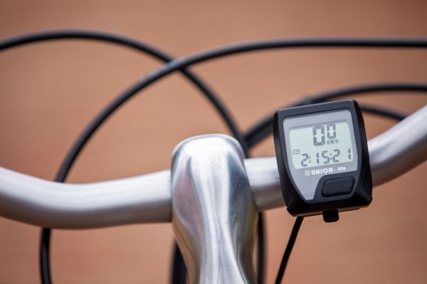 Van Raam bike with speedometer bike computer