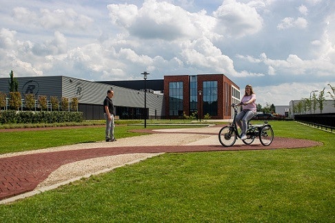 Test ride with Van Raam adapted bicycle